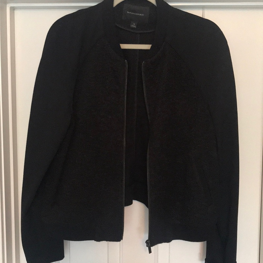 BANANA REPUBLIC WOOL DETAILED MOTO JACKET